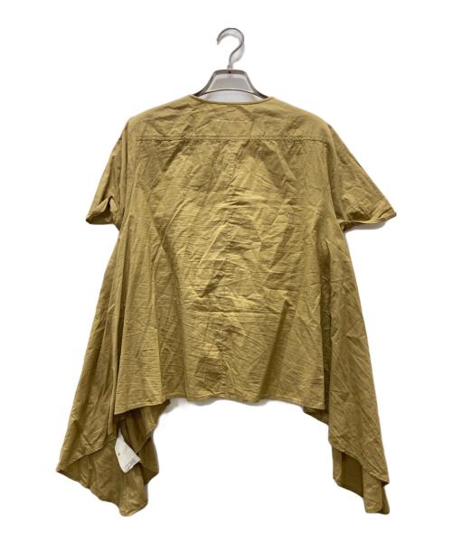 MM6 Maison Margiela（エムエムシックスメゾンマルジェラ）MM6 Maison Margiela (エムエムシックスメゾンマルジェラ) 変形ブラウス カーキ サイズ:46の古着・服飾アイテム