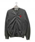 PLAY COMME des GARCONSプレイコムデギャルソン）の古着「ニットカーディガン」｜グレー