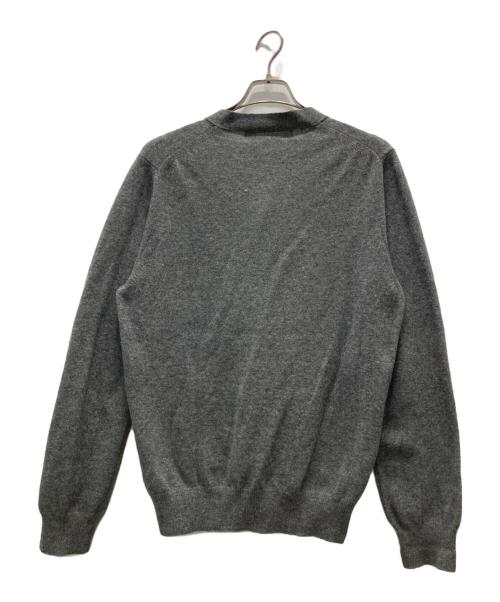 PLAY COMME des GARCONS（プレイコムデギャルソン）PLAY COMME des GARCONS (プレイコムデギャルソン) ニットカーディガン グレー サイズ:Mの古着・服飾アイテム