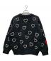 CHAH CHAH (チャーチャー) ハート柄ニット/HEARTFULL HAND EMBROIDERY KNIT ブラック サイズ:L：10000円