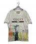 GUCCI（グッチ）の古着「タイダイロゴプリントTシャツ」｜ホワイト