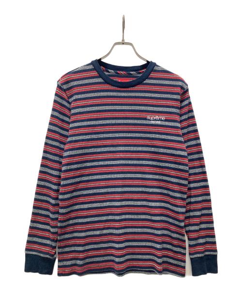 SUPREME（シュプリーム）SUPREME (シュプリーム) 16AW ボーダーニット ネイビー サイズ:Ｍの古着・服飾アイテム