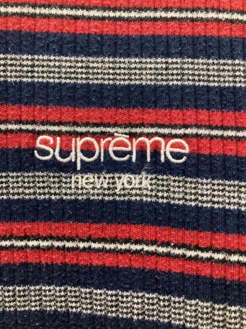 SUPREME（シュプリーム）SUPREME (シュプリーム) 16AW ボーダーニット ネイビー サイズ:Ｍの古着・服飾アイテム
