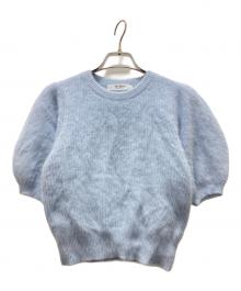 HER LIP TO（ハーリップトゥ）の古着「Fancy Cashmere Blend Pullover」｜スカイブルー