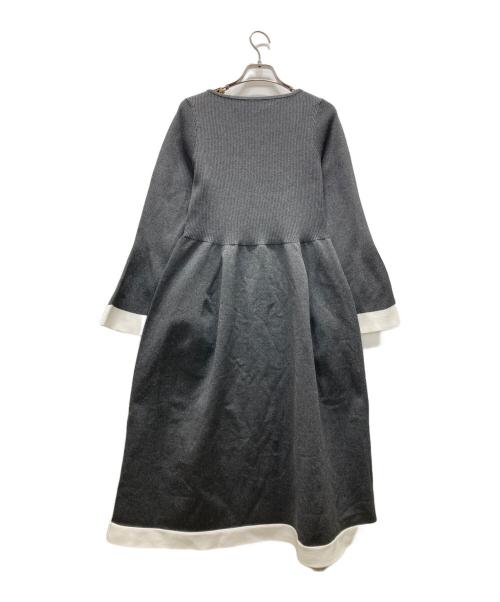 CELFORD（セルフォード）CELFORD (セルフォード) ベルスリーブホールガーメントニットワンピース グレー サイズ:36の古着・服飾アイテム