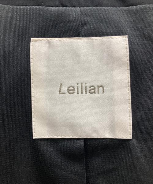 Leilian（レリアン）Leilian (レリアン) ノーカラーツイードジャケット ブラック サイズ:記載無しの古着・服飾アイテム
