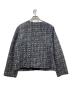 Leilian (レリアン) ノーカラーツイードジャケット ブラック サイズ:記載無し：5000円