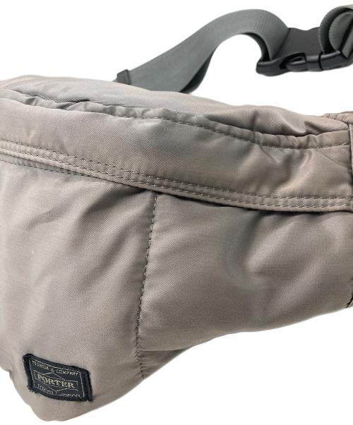 PORTER（ポーター）PORTER (ポーター) TANKER WAIST BAG(S) ライトグレーの古着・服飾アイテム