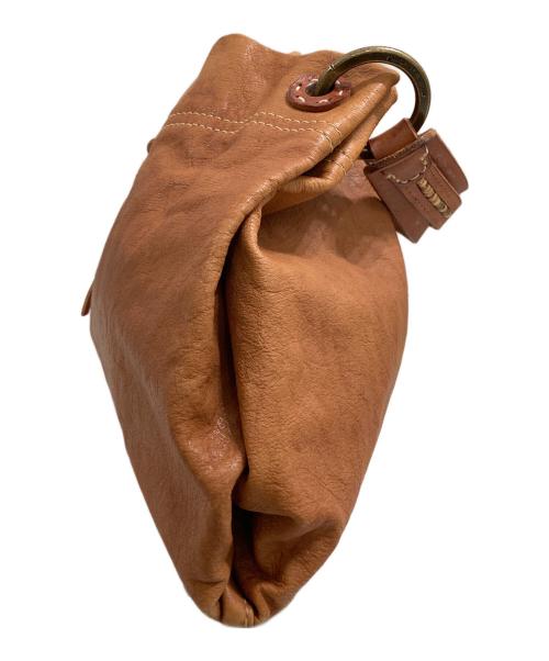 genten（ゲンテン）genten (ゲンテン) レザーハンドバッグ ブラウンの古着・服飾アイテム
