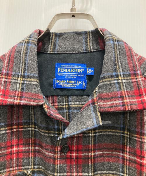 PENDLETON（ペンドルトン）PENDLETON (ペンドルトン) ウールチェックボードシャツ グレー サイズ:Ｓの古着・服飾アイテム