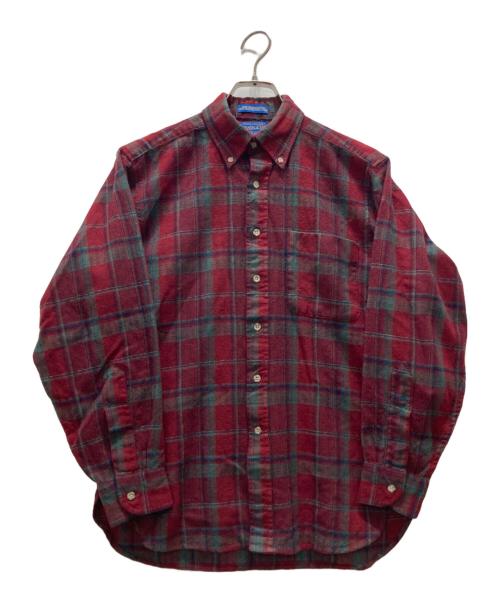 PENDLETON（ペンドルトン）PENDLETON (ペンドルトン) ウールチェックシャツ レッド サイズ:Mの古着・服飾アイテム