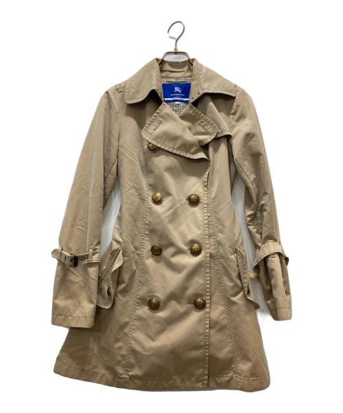 BURBERRY BLUE LABEL（バーバリー ブルー レーベル）BURBERRY BLUE LABEL (バーバリー ブルー レーベル) トレンチコート ブラウン サイズ:Ｍの古着・服飾アイテム