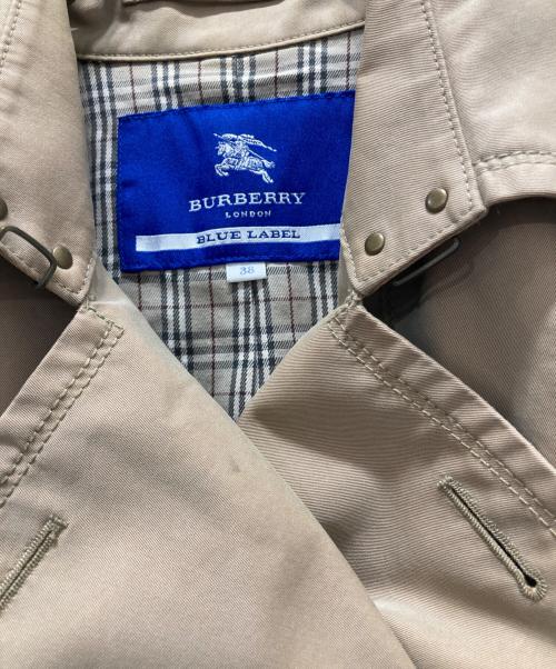 BURBERRY BLUE LABEL（バーバリー ブルー レーベル）BURBERRY BLUE LABEL (バーバリー ブルー レーベル) トレンチコート ブラウン サイズ:Ｍの古着・服飾アイテム