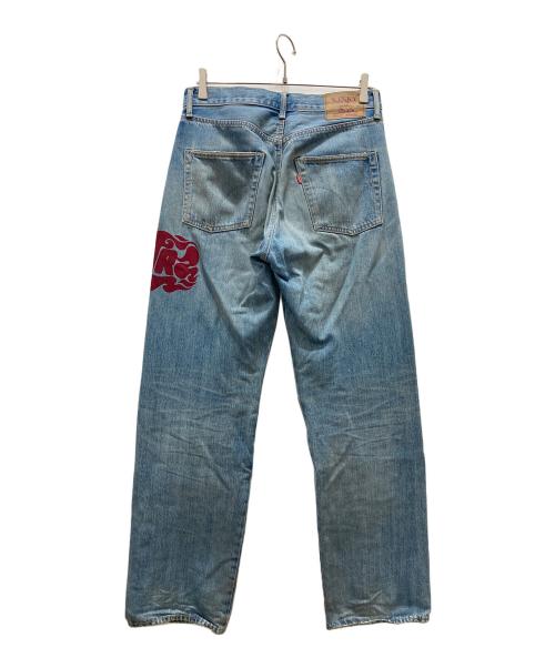 Hysteric Glamour（ヒステリックグラマー）Hysteric Glamour (ヒステリックグラマー) DIARY OF A BAD GIRLリメイク 60’S XXストレートデニムパンツ ブルー サイズ:29の古着・服飾アイテム