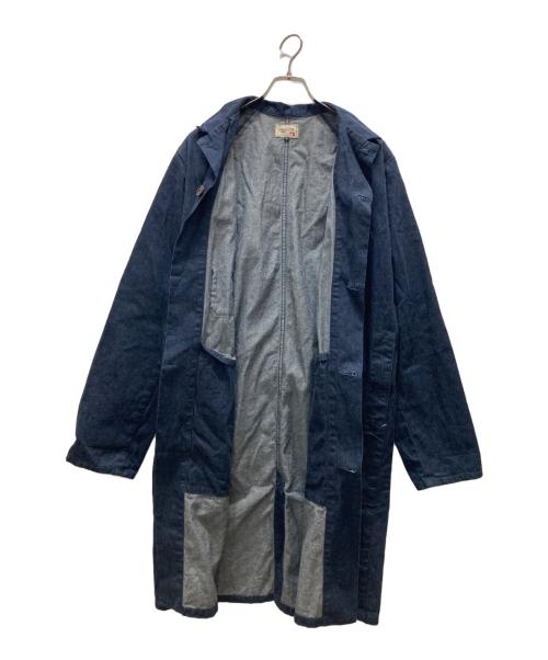 GRAPH ZERO（グラフゼロ）GRAPH ZERO (グラフゼロ) ソーイングマンコート インディゴ サイズ:Lの古着・服飾アイテム