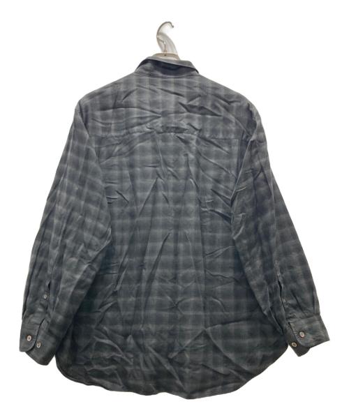 STEVEN ALAN（スティーブンアラン）STEVEN ALAN (スティーブンアラン) オンブレーチェックシャツ グレー サイズ:Mの古着・服飾アイテム