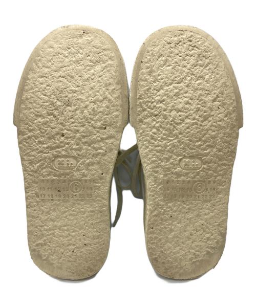 MM6 Maison Margiela（エムエムシックスメゾンマルジェラ）MM6 Maison Margiela (エムエムシックスメゾンマルジェラ) GAMBETTAチャンキースニーカー ホワイト サイズ:36　1/2の古着・服飾アイテム