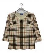 BURBERRY BLUE LABELバーバリー ブルー レーベル）の古着「ロングスリーブカットソー」｜ベージュ