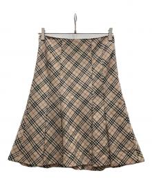 BURBERRY LONDON（バーバリーロンドン）の古着「ノヴァチェックスカート」｜ベージュ