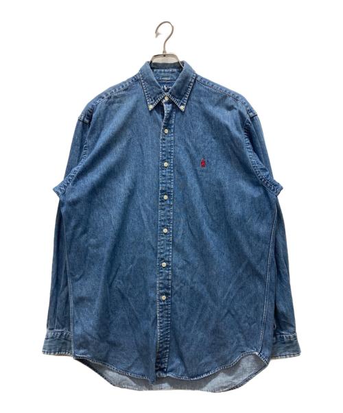 POLO RALPH LAUREN（ポロ・ラルフローレン）POLO RALPH LAUREN (ポロ・ラルフローレン) デニムシャツ インディゴ サイズ:Sの古着・服飾アイテム