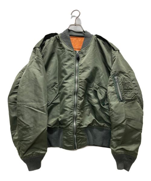 ALPHA（アルファ）ALPHA (アルファ) 90sフライトジャケット グリーン サイズ:Lの古着・服飾アイテム