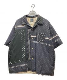 VISVIM（ビズビム）の古着「半袖ダウンシャツ/25SS ict WALLIS DOWN SHIRT」｜グレー