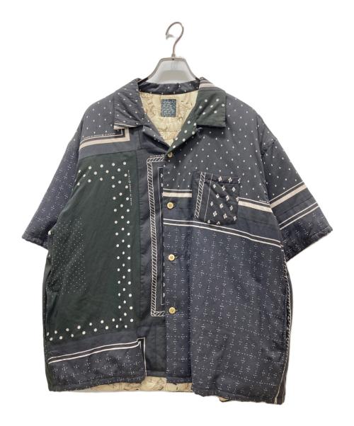 VISVIM（ビズビム）VISVIM (ビズビム) 半袖ダウンシャツ/25SS ict WALLIS DOWN SHIRT グレー サイズ:3の古着・服飾アイテム