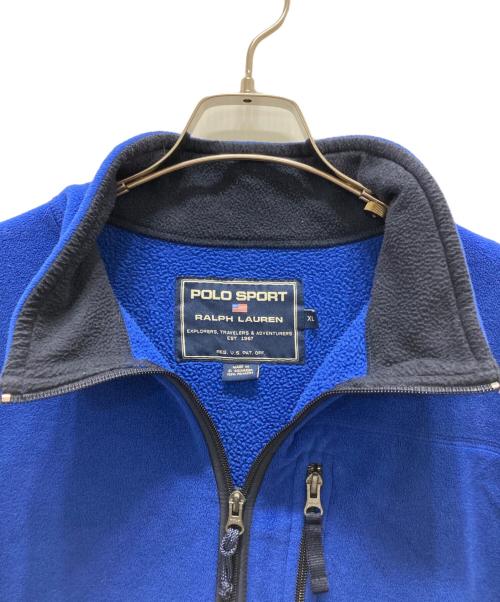 POLO SPORT（ポロスポーツ）POLO SPORT (ポロスポーツ) フリースジャケット ブルー サイズ:XLの古着・服飾アイテム