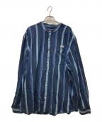 LEVI'Sリーバイス）の古着「OASIS コラボストライプシャツ」｜ネイビー