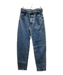 MARTIN MARGIELA（マルタン・マルジェラ）の古着「ベルテッドデニムパンツ」｜ブルー