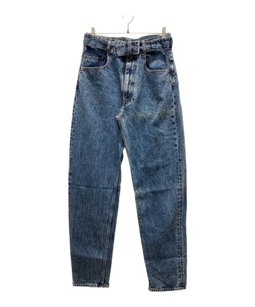 MARTIN MARGIELA（マルタン・マルジェラ）MARTIN MARGIELA (マルタン・マルジェラ) ベルテッドデニムパンツ ブルー サイズ:42の古着・服飾アイテム