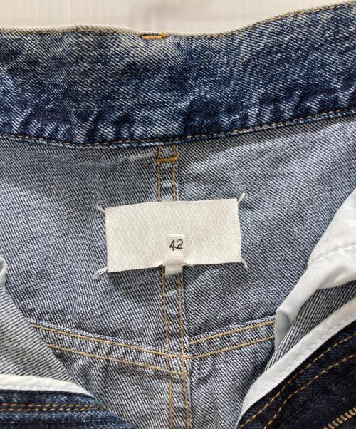 MARTIN MARGIELA（マルタン・マルジェラ）MARTIN MARGIELA (マルタン・マルジェラ) ベルテッドデニムパンツ ブルー サイズ:42の古着・服飾アイテム