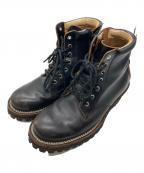 SLOW WEAR LIONスローウェアライオン）の古着「レースアップブーツ/ZIP MID BOOTS HORWEEN CHROMEXCEL Leather VIBRAM」｜ブラック