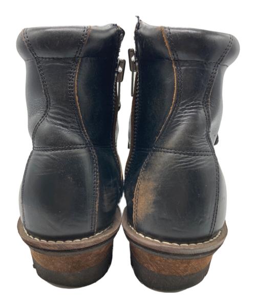 SLOW WEAR LION（スローウェアライオン）SLOW WEAR LION (スローウェアライオン) レースアップブーツ/ZIP MID BOOTS HORWEEN CHROMEXCEL Leather VIBRAM ブラック サイズ:6Eの古着・服飾アイテム