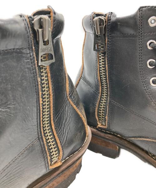 SLOW WEAR LION（スローウェアライオン）SLOW WEAR LION (スローウェアライオン) レースアップブーツ/ZIP MID BOOTS HORWEEN CHROMEXCEL Leather VIBRAM ブラック サイズ:6Eの古着・服飾アイテム
