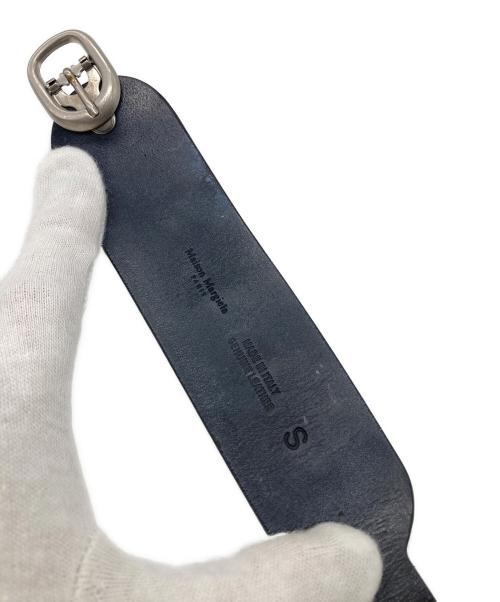 MARTIN MARGIELA（マルタン・マルジェラ）Martin Margiela (マルタン・マルジェラ) レザーブレスレット ブラックの古着・服飾アイテム