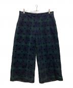 PS Paul SmithＰＳポールスミス）の古着「チェックドット ワイドパンツ」｜グリーン