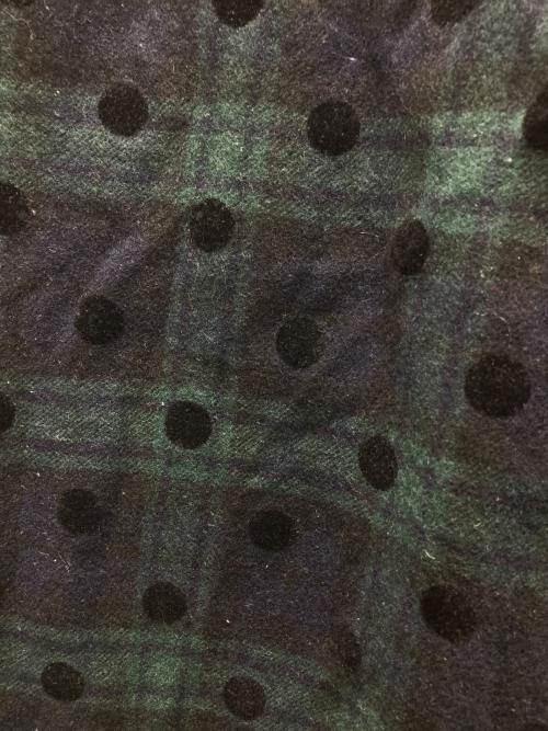 PS Paul Smith（ＰＳポールスミス）PS Paul Smith (ＰＳポールスミス) チェックドット ワイドパンツ グリーン サイズ:48Lの古着・服飾アイテム