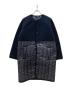 LAVENHAM（ラベンハム）の古着「切替ノーカラーコート SHERPA PALGRAVE」｜ネイビー