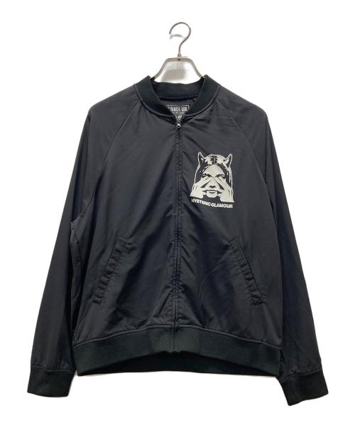 Hysteric Glamour（ヒステリックグラマー）Hysteric Glamour (ヒステリックグラマー) SEE NO EVIL シーノーイービルナイロンブルゾン/25SS ブラック サイズ:Lの古着・服飾アイテム