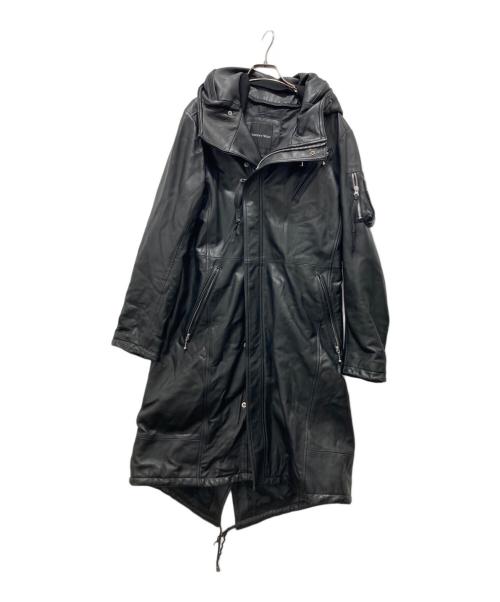 JOHNNY WOLF（ジョニーウルフ）johnny wolf (ジョニーウルフ) レザーコート ブラック サイズ:3の古着・服飾アイテム
