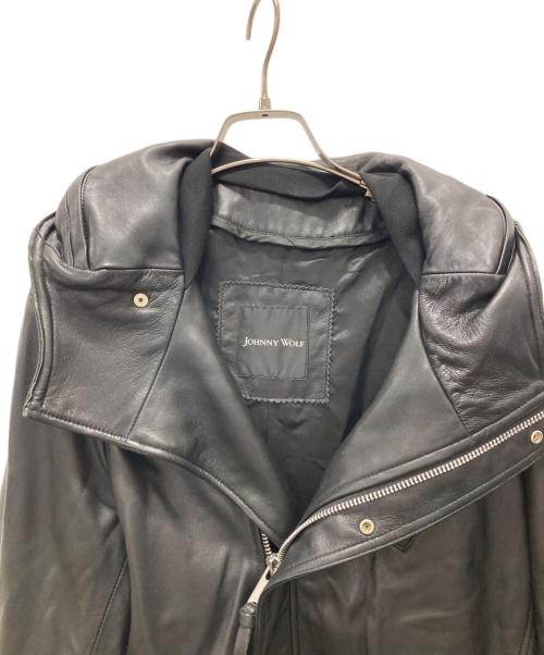 JOHNNY WOLF（ジョニーウルフ）johnny wolf (ジョニーウルフ) レザーコート ブラック サイズ:3の古着・服飾アイテム