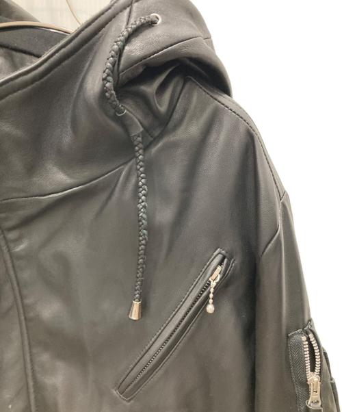 JOHNNY WOLF（ジョニーウルフ）johnny wolf (ジョニーウルフ) レザーコート ブラック サイズ:3の古着・服飾アイテム