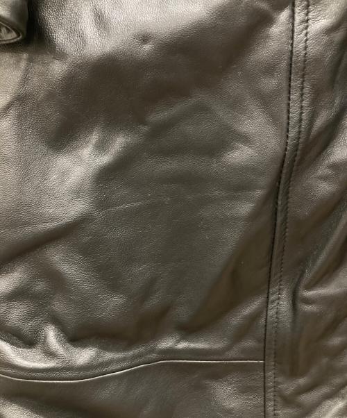 JOHNNY WOLF（ジョニーウルフ）johnny wolf (ジョニーウルフ) レザーコート ブラック サイズ:3の古着・服飾アイテム