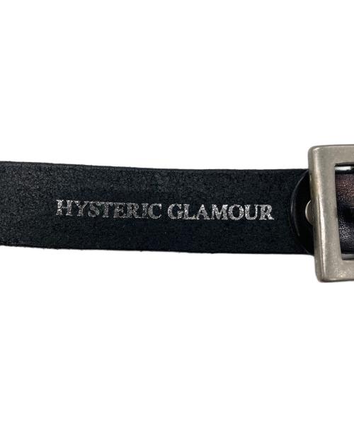 Hysteric Glamour（ヒステリックグラマー）Hysteric Glamour (ヒステリックグラマー) レザーナロースタッズベルト ブラックの古着・服飾アイテム