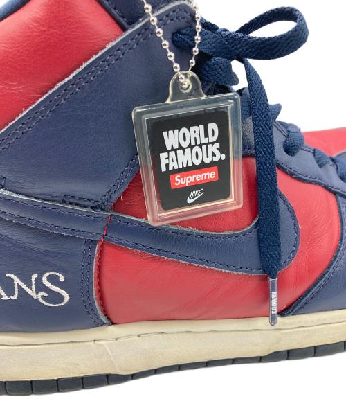 NIKE（ナイキ）NIKE (ナイキ) SUPREME (シュプリーム) Dunk High By Any Means レッド サイズ:28の古着・服飾アイテム
