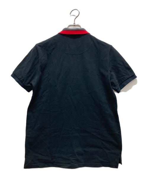 Vivienne Westwood man（ヴィヴィアン ウェストウッド マン）Vivienne Westwood man (ヴィヴィアン ウェストウッド マン) ラインオーブ刺繍ライトニング ポロシャツ ブラック サイズ:44の古着・服飾アイテム