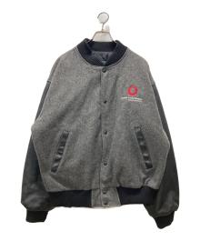 MV SPORT（エムブイスポーツ）の古着「90S 袖レザースタジャン」｜グレー