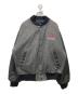 MV SPORT（エムブイスポーツ）の古着「90S 袖レザースタジャン」｜グレー