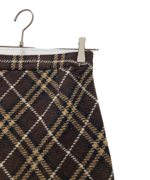 BURBERRY LONDON（バーバリーロンドン）BURBERRY LONDON (バーバリーロンドン) ロングウールスカート ブラウン サイズ:36の古着・服飾アイテム